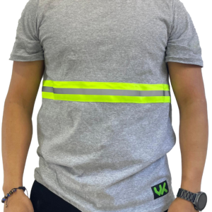 Playera Manga Corta Alta Visibilidad Textil
